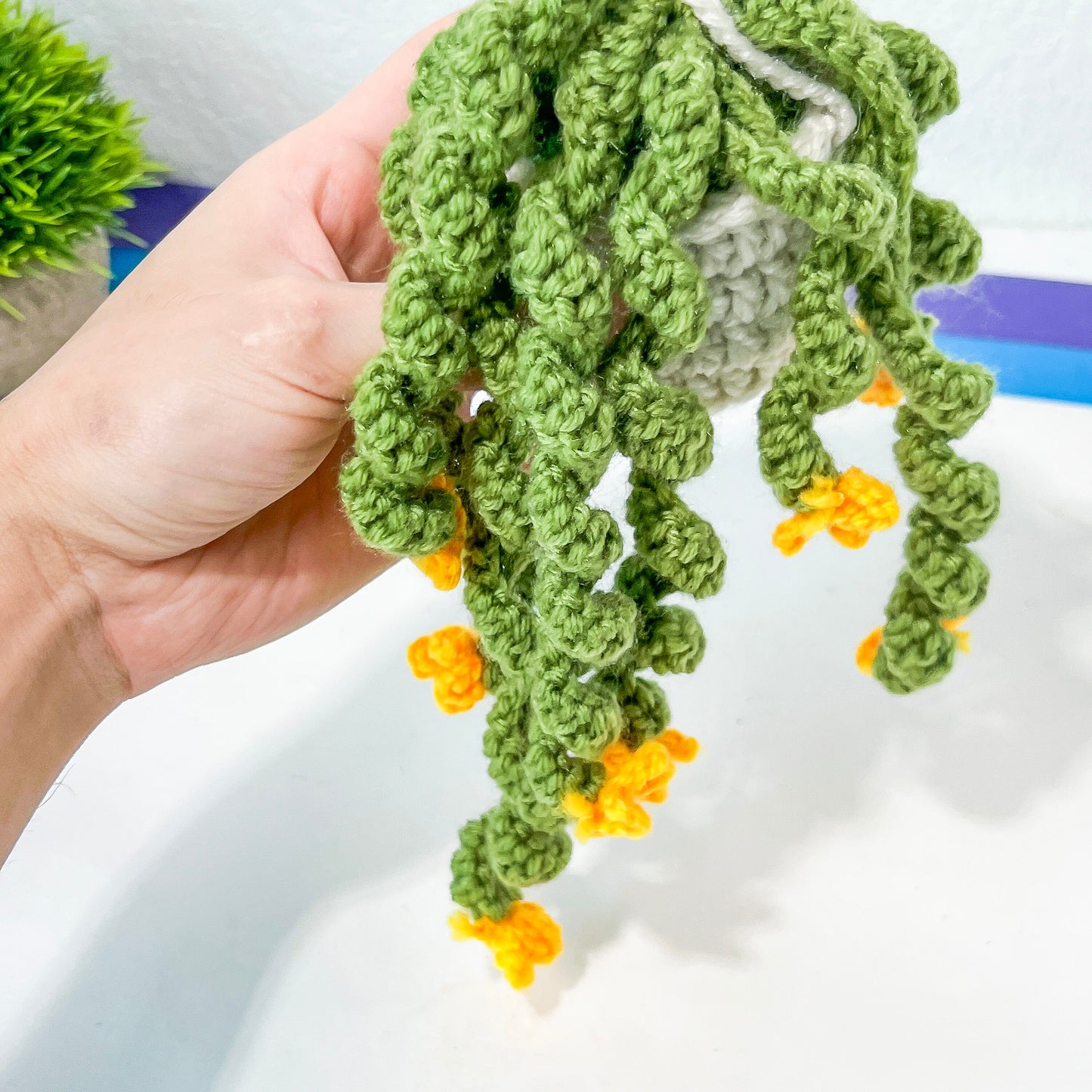 Plant Car Mirror Hanging Accessories (#14) | Car Rearview Mirror Decor | Plant Crochet | Plant Plushy