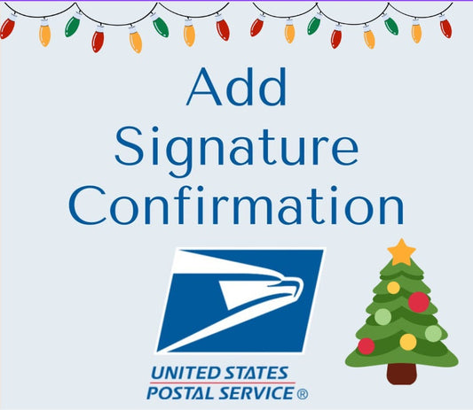 USPS Signature Confirmation Delivery / Exact price USPS charges for this service.