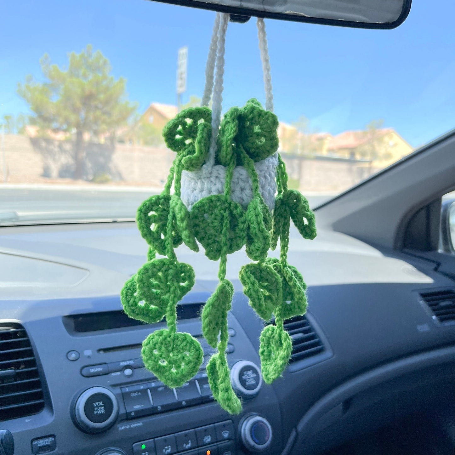 Crochet House Plants (#15) | Car Rearview Mirror Decor | Plant Crochet | Plant Plushy