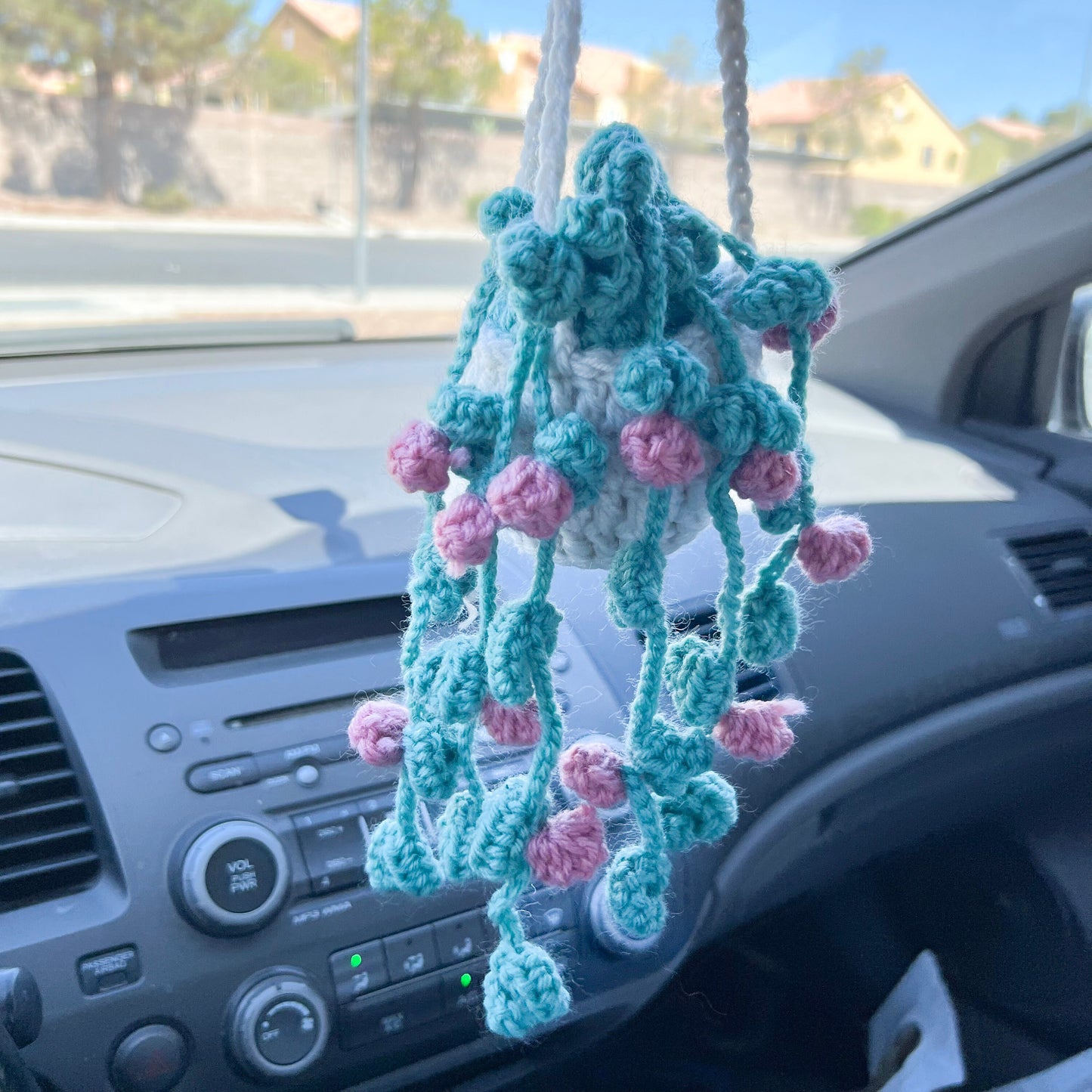 Crochet House Plants (#8) | Car Rearview Mirror Decor | Plant Crochet | Plant Plushy