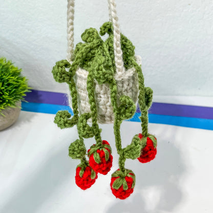 Crochet House Plants (#6) | Car Rearview Mirror Decor | Plant Crochet | Plant Plushy