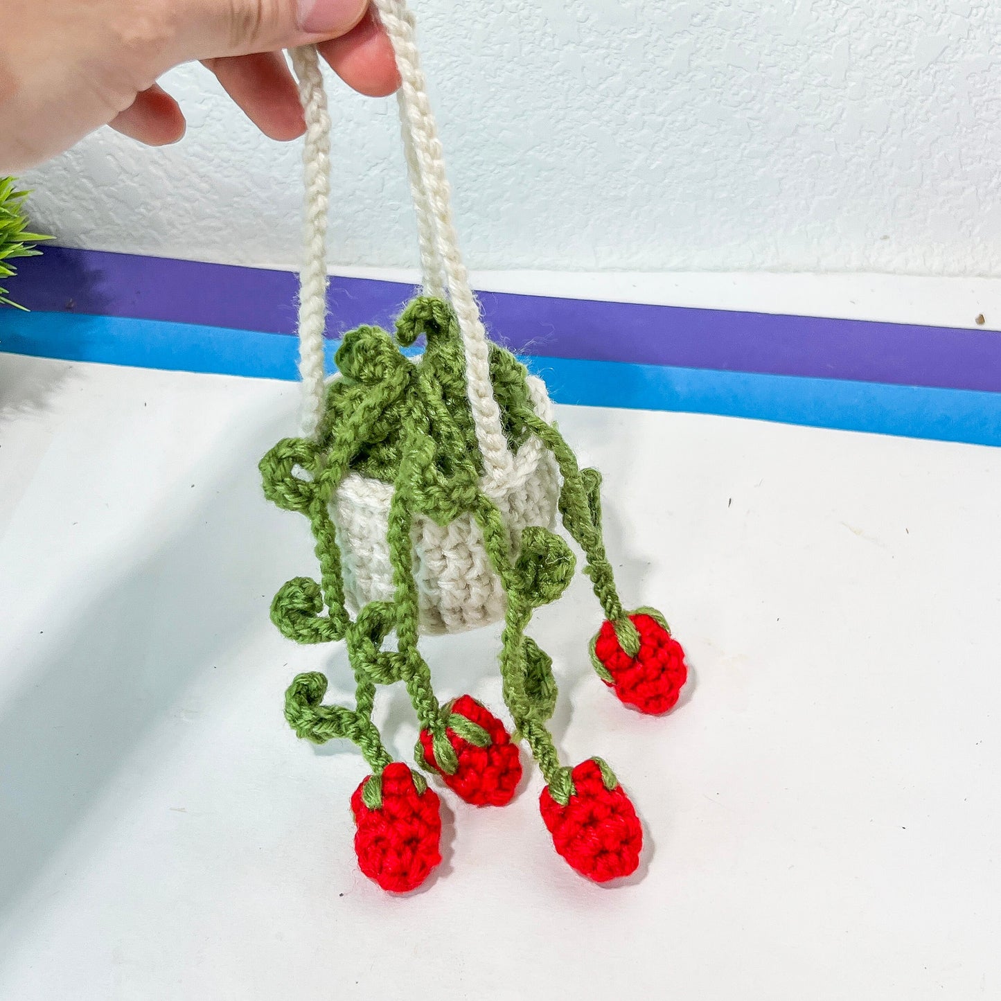 Crochet House Plants (#6) | Car Rearview Mirror Decor | Plant Crochet | Plant Plushy