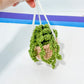 Houseplant Decor (#7) Crochet Hanging Plant, Car Charms, Crochet Potted Flower, Crochet Decor | Car Rearview Mirror Decor
