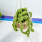 Houseplant Decor (#7) Crochet Hanging Plant, Car Charms, Crochet Potted Flower, Crochet Decor | Car Rearview Mirror Decor