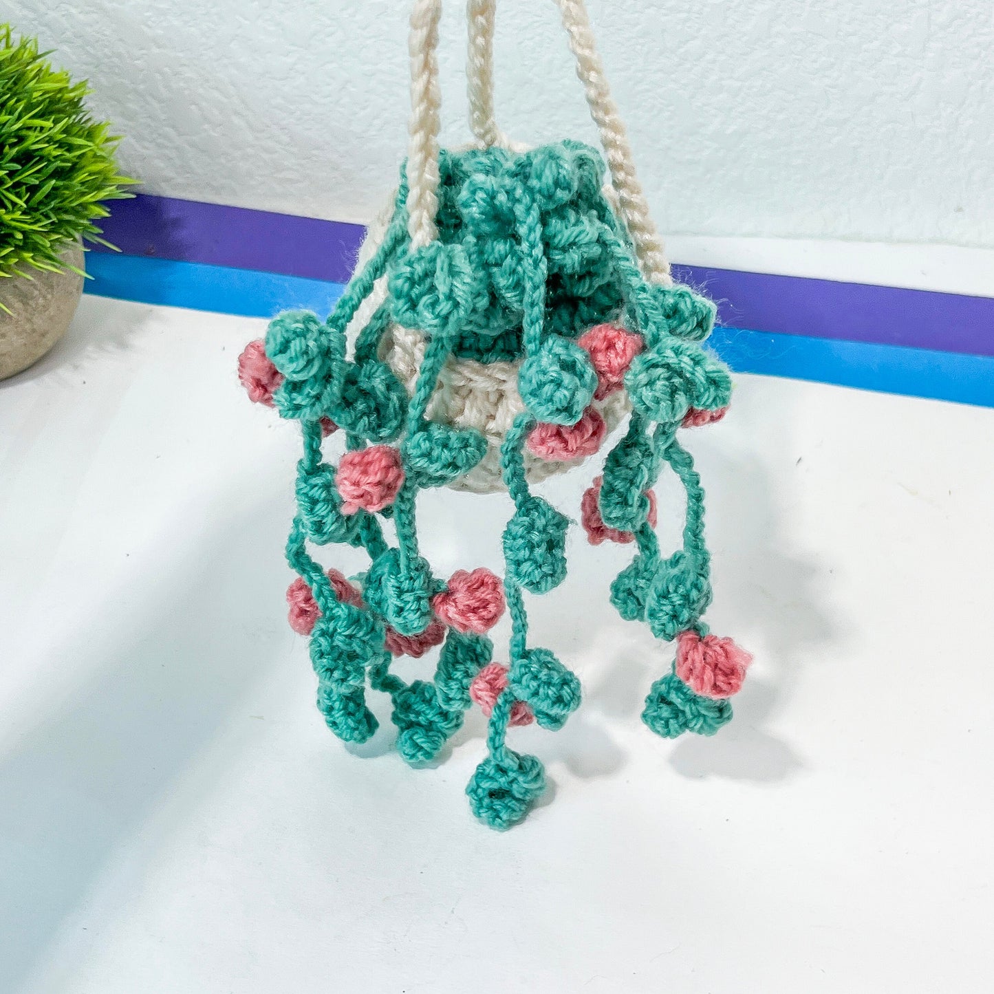 Crochet House Plants (#8) | Car Rearview Mirror Decor | Plant Crochet | Plant Plushy