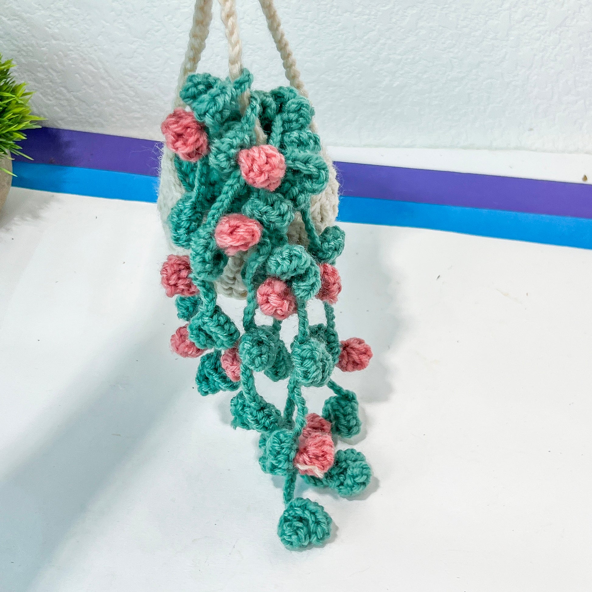 Crochet House Plants (#8) | Car Rearview Mirror Decor | Plant Crochet | Plant Plushy