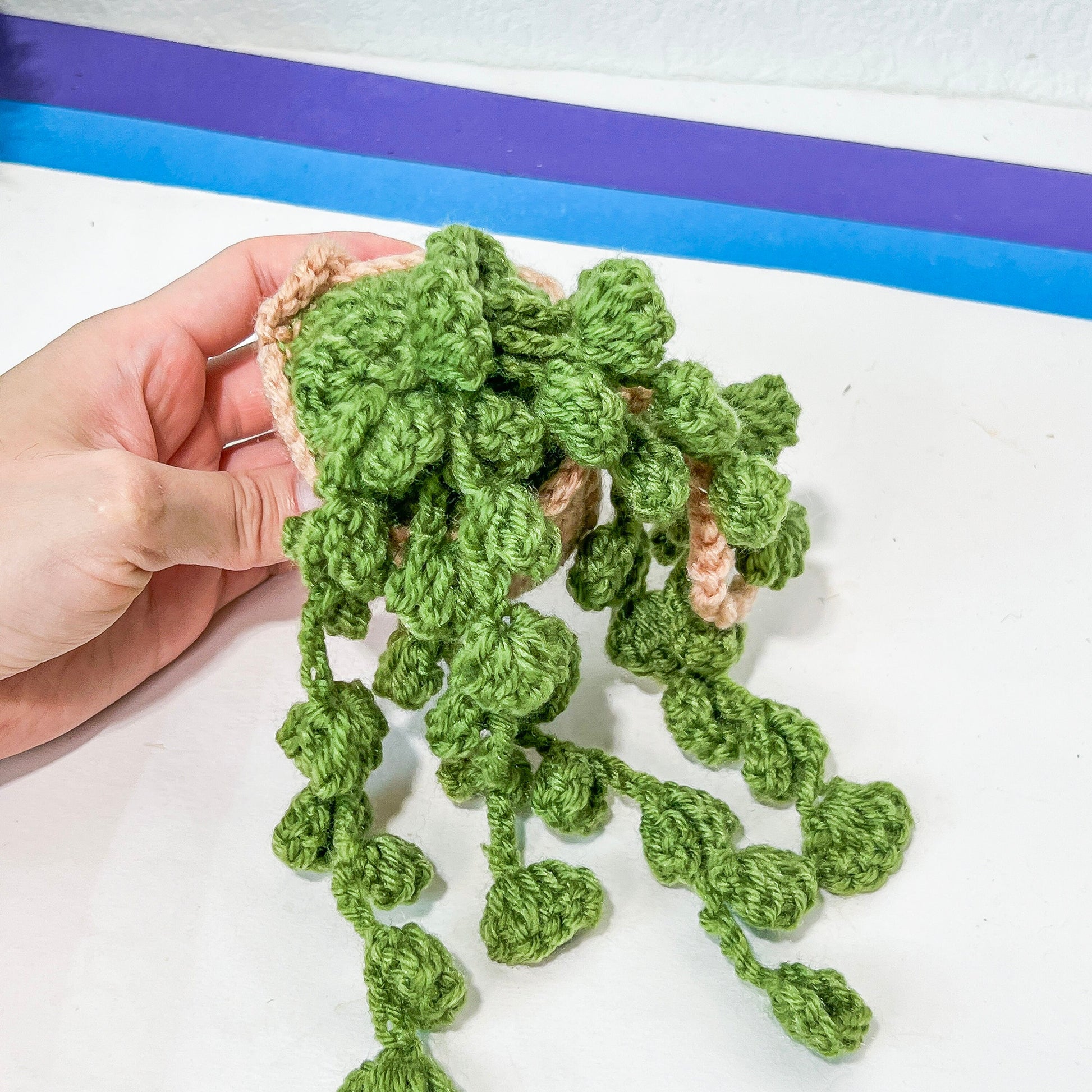 bless this car succulent Crochet Succulent Plant: Car Rearview Mirror Hanging Decor – Lvjungle Plant Shop