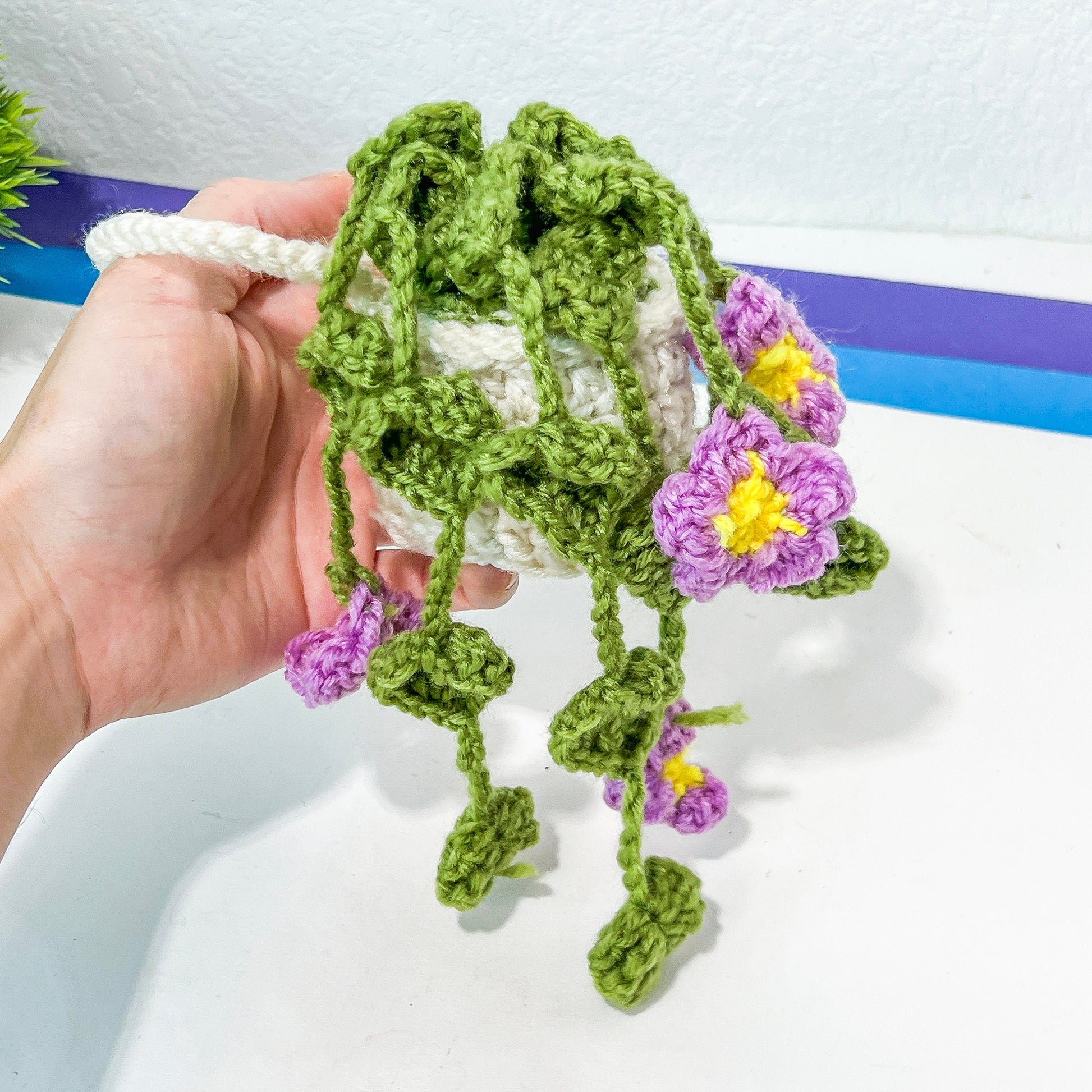 Plant Plushy (#18) | Car Rearview Mirror Decor | Plant Crochet | Plant Plushy #3